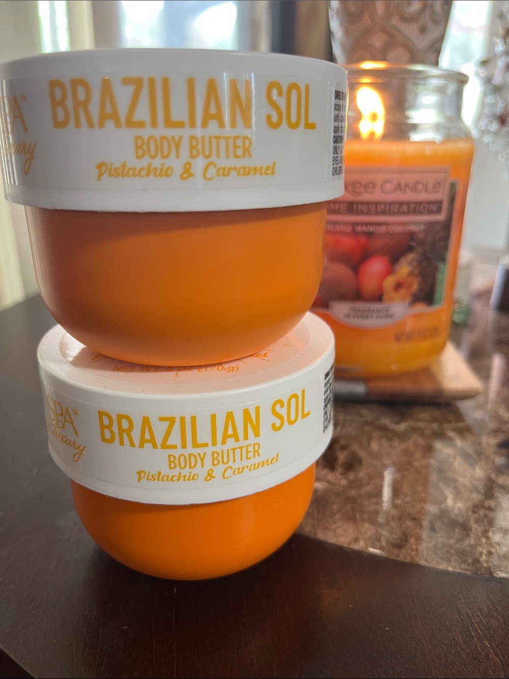 Brazilian Sol Pistachio & Caramel Body Butter — Orange (Set of 2)